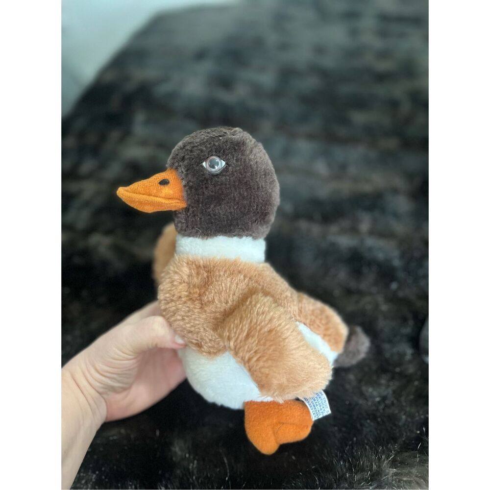 Vintage mallard Duck Plush Stuffed Animal possum trot